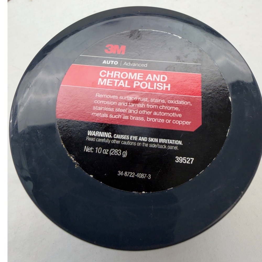 3M‎ Auto Advanced Chrome and Metal Polish 10oz 39527 Rust Oxidation Remover